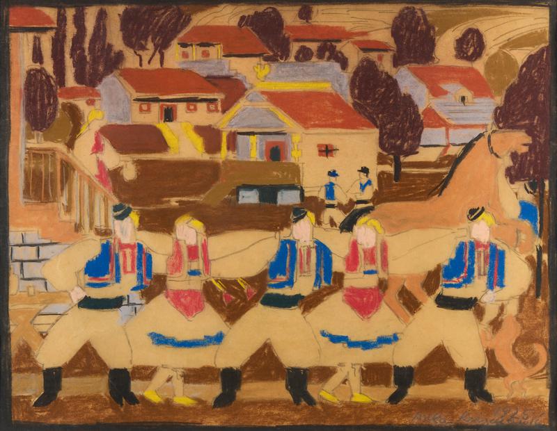 Design for the Tapestry "The Croatian Village of Šestine"
