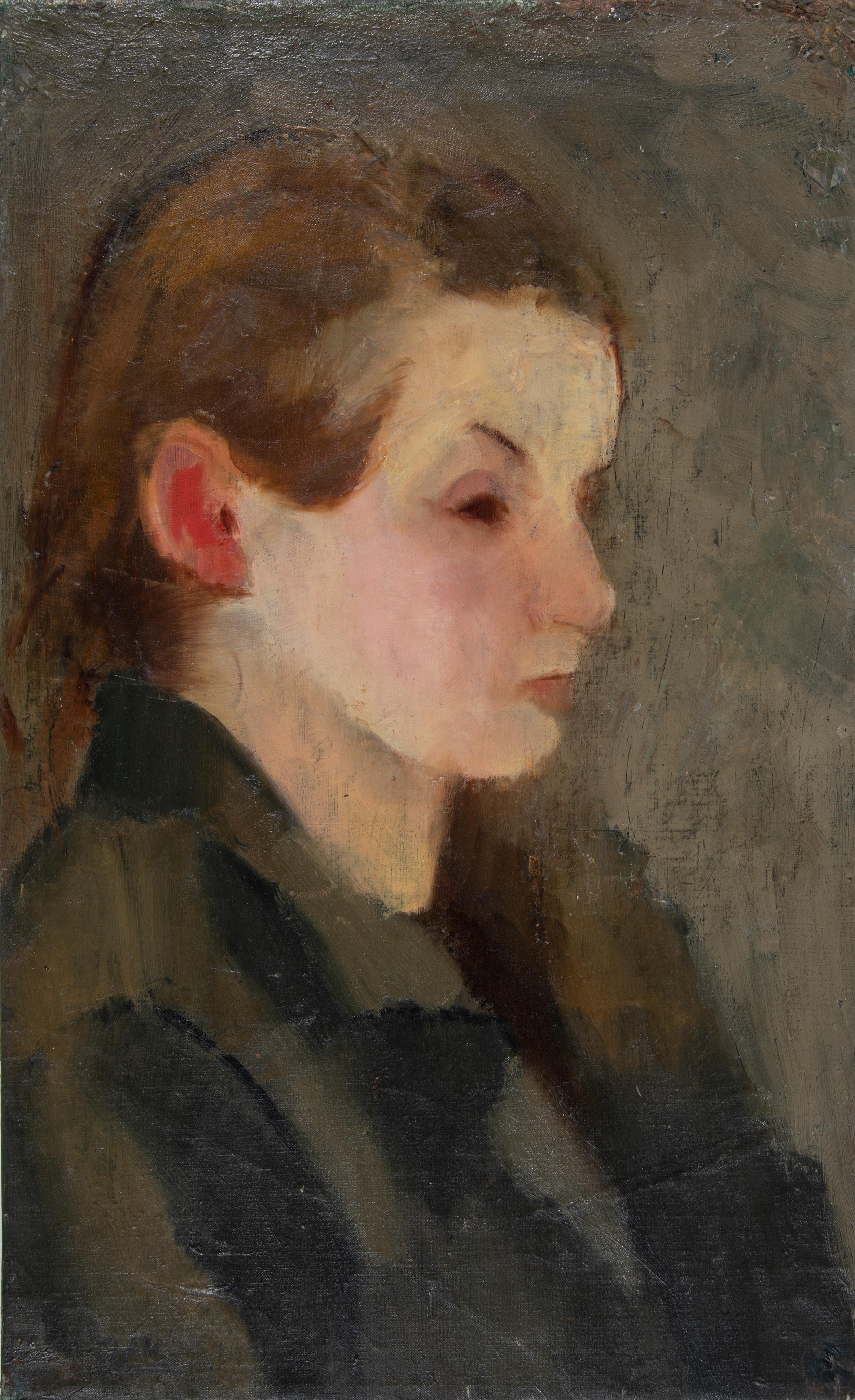 Profile of a Girl in Right Profile
