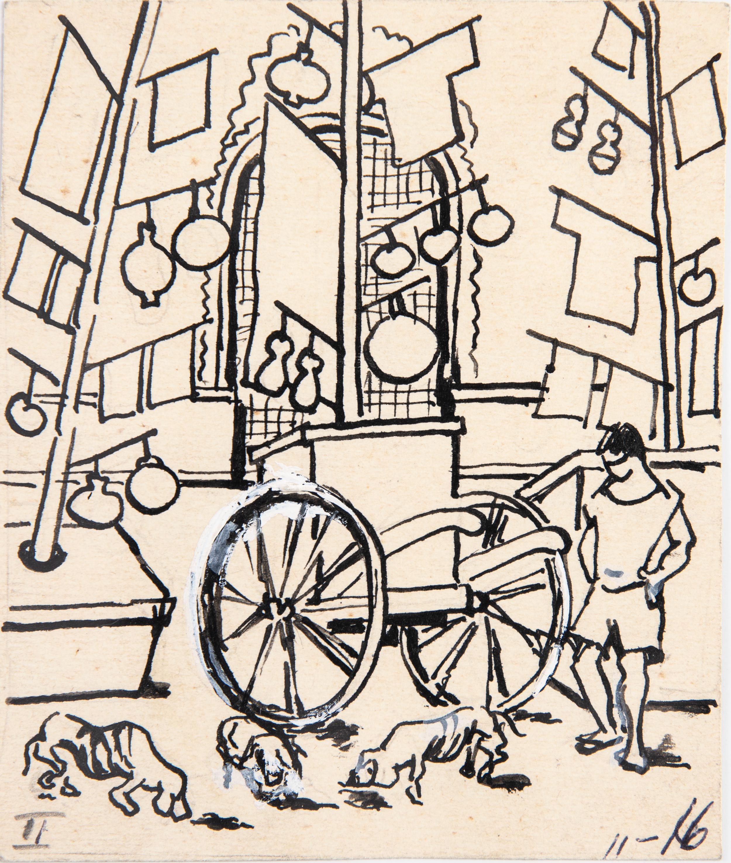 Journey to SiamMerchant Cart with Dogs