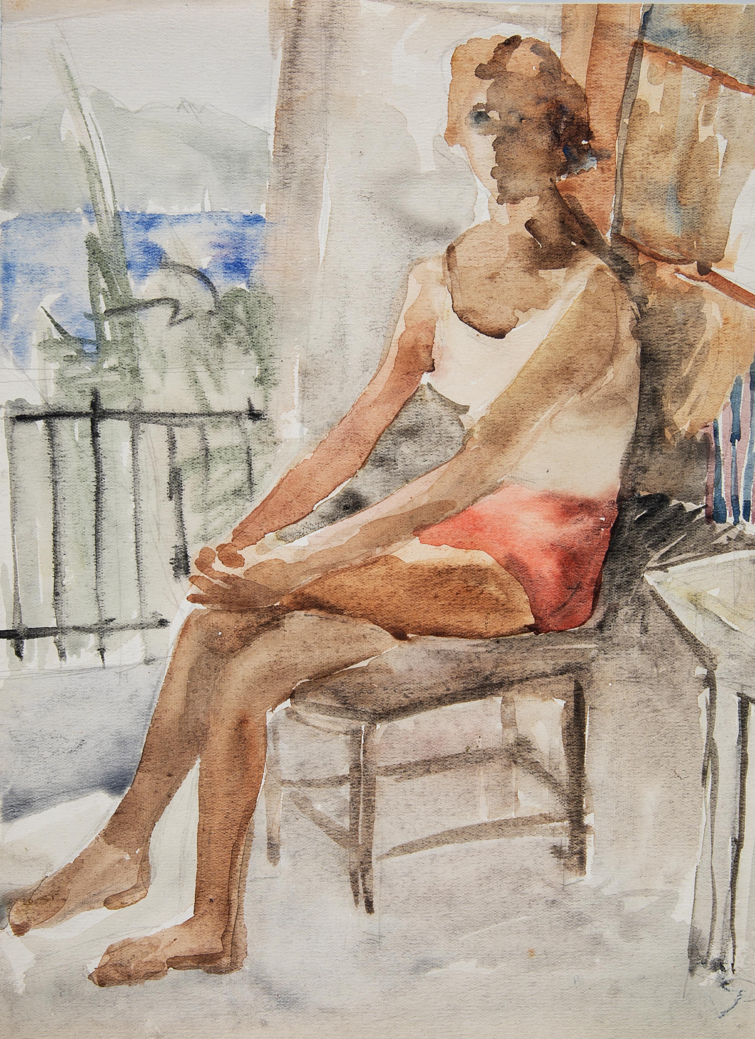 Girl on the Terrace