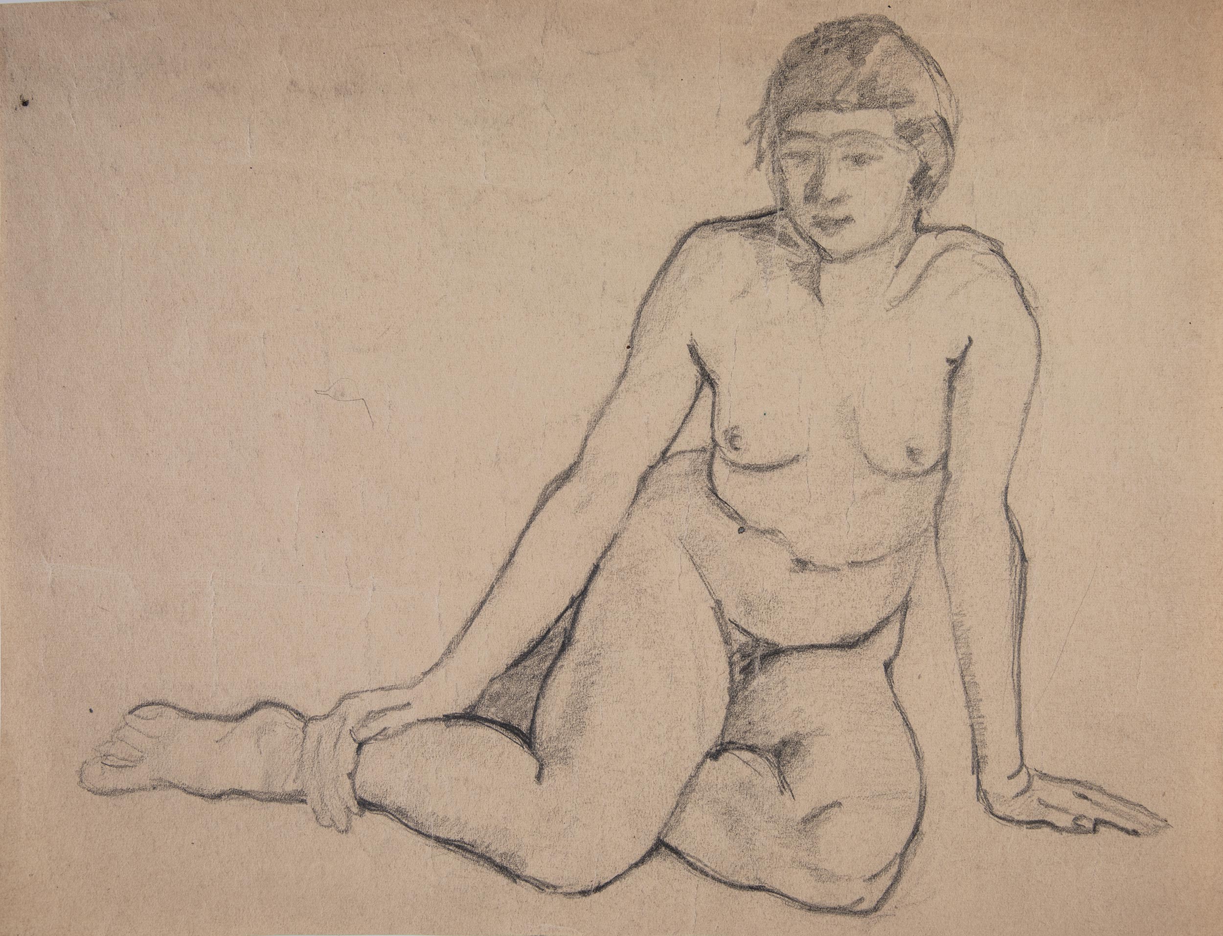 Nude Girl Sitting