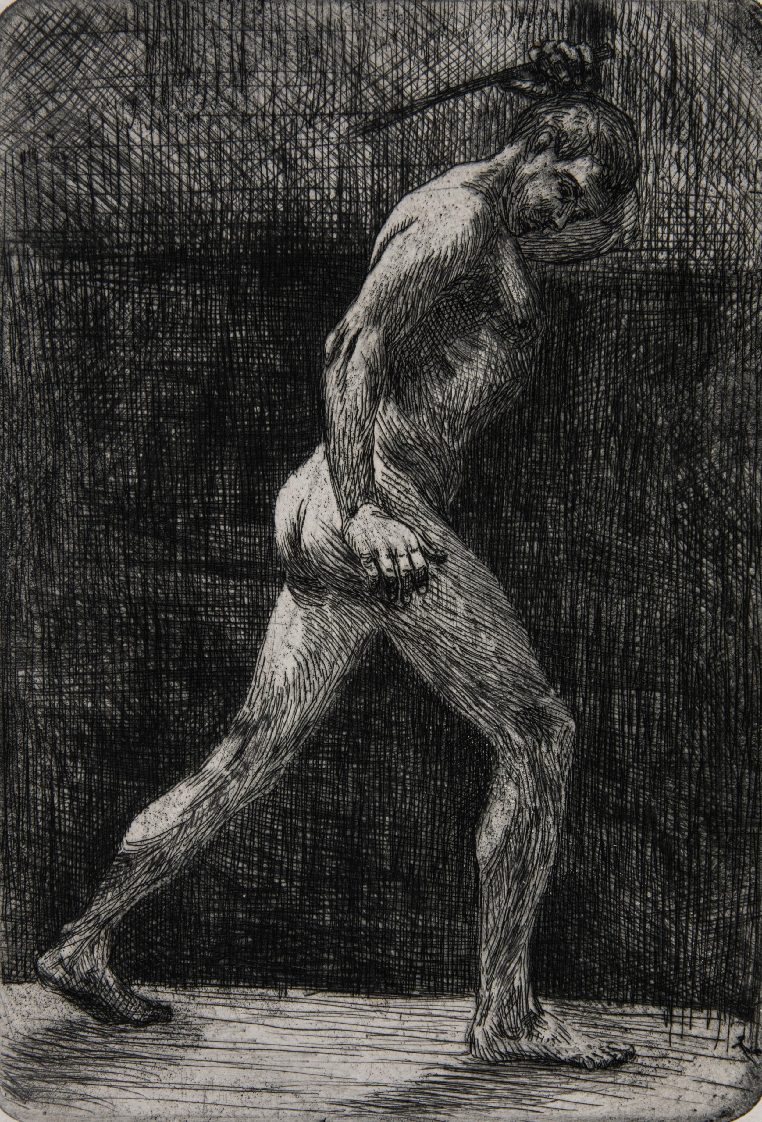 Male Nude with Machete