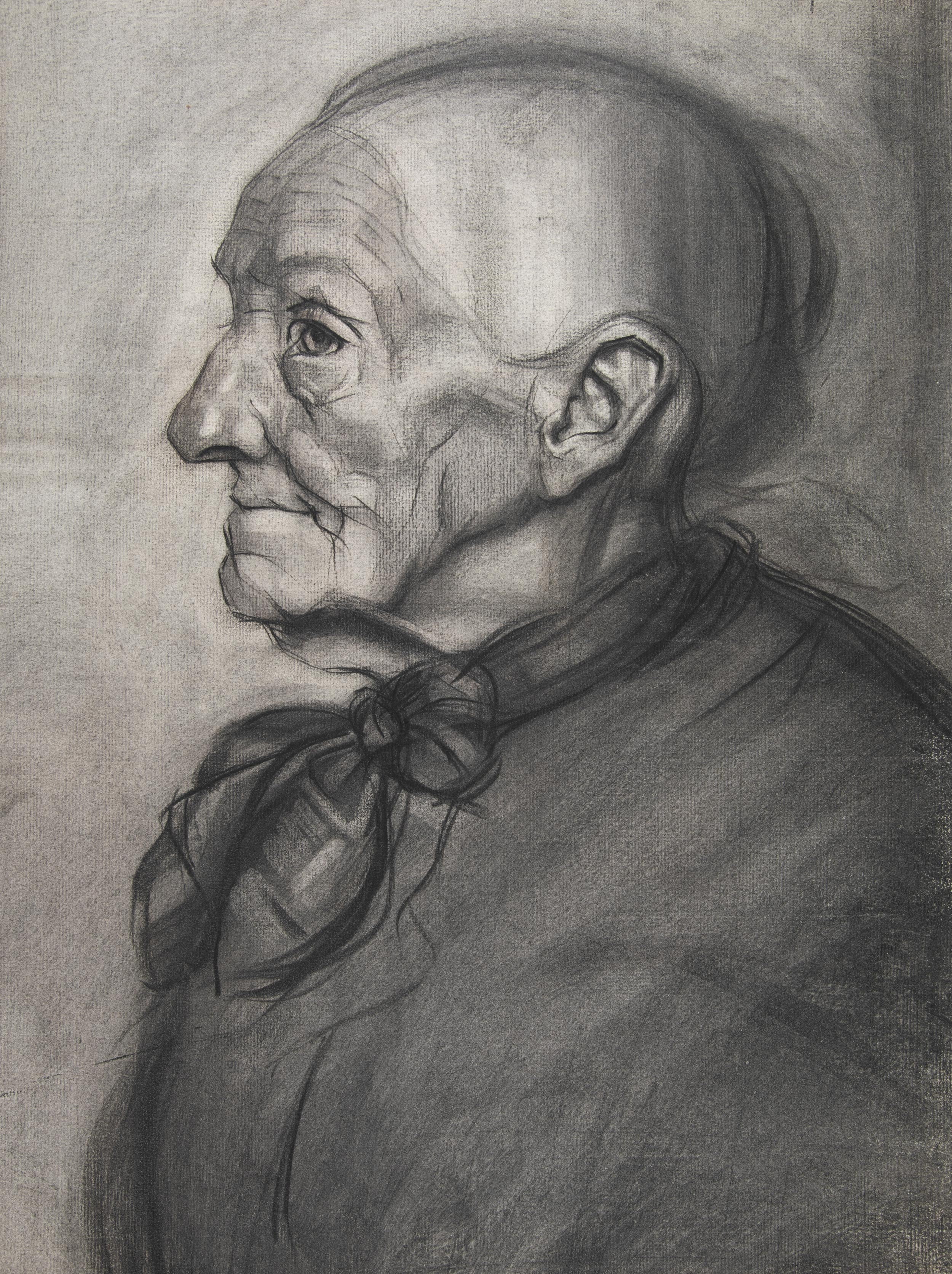 Profile Portrait of an Old Woman
