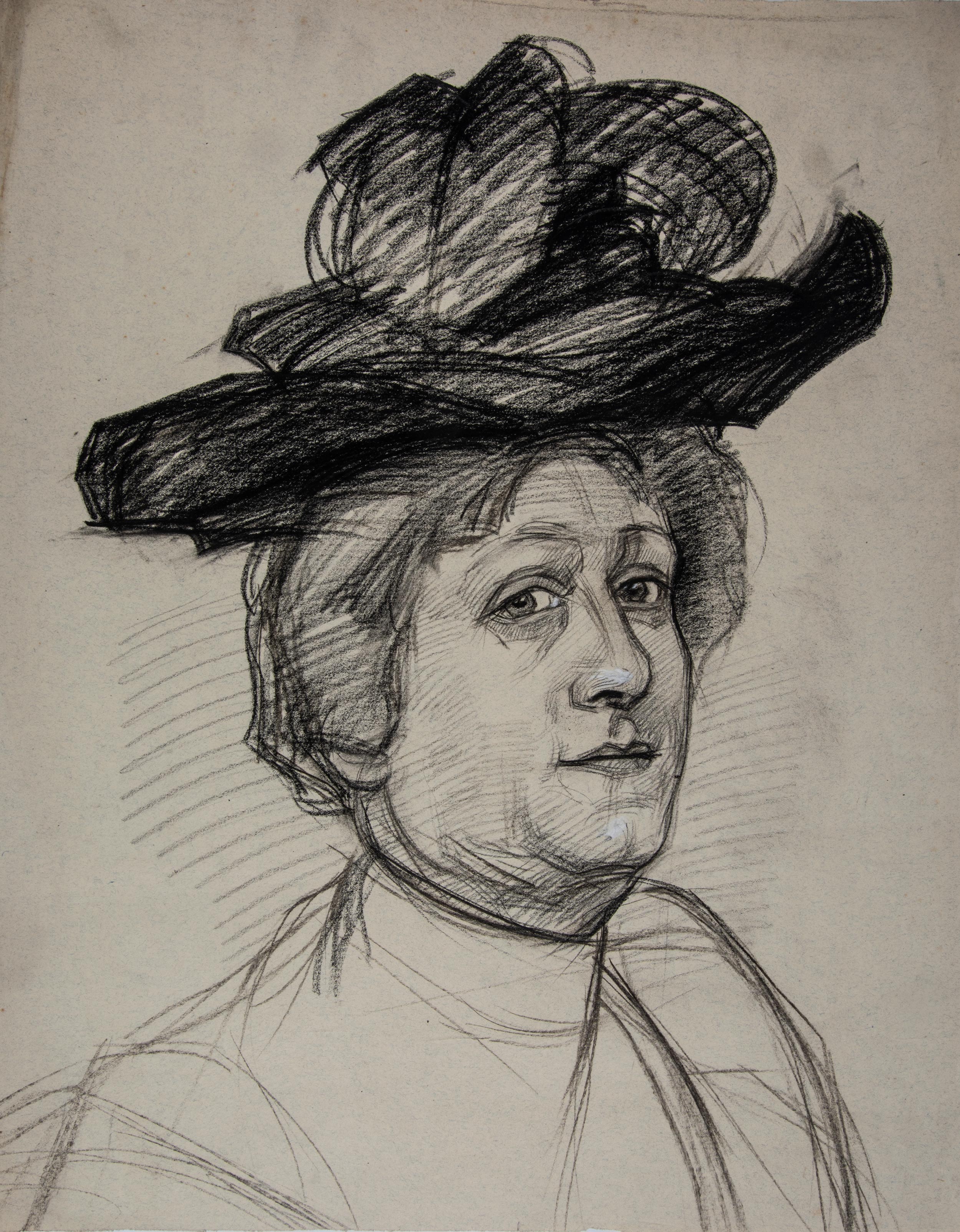Portrait of a Woman with a Hat