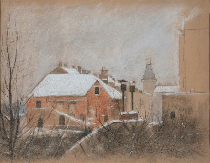 Old Zagreb in Snow