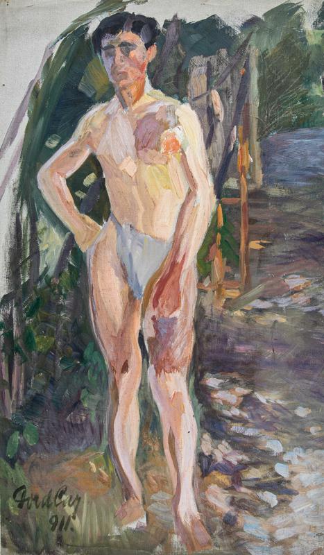 Male Nude in the Garden