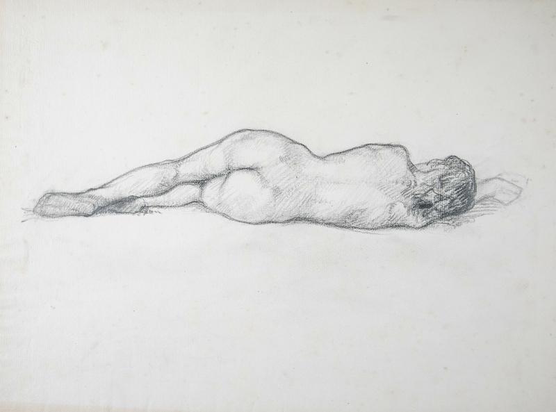 Study IXFemale Nude Lying Down