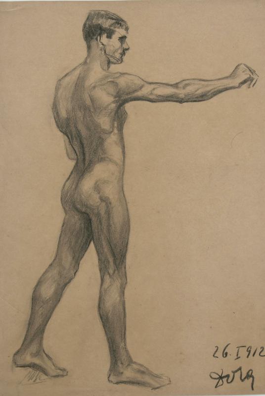 Male Nude with Outstretched Arm