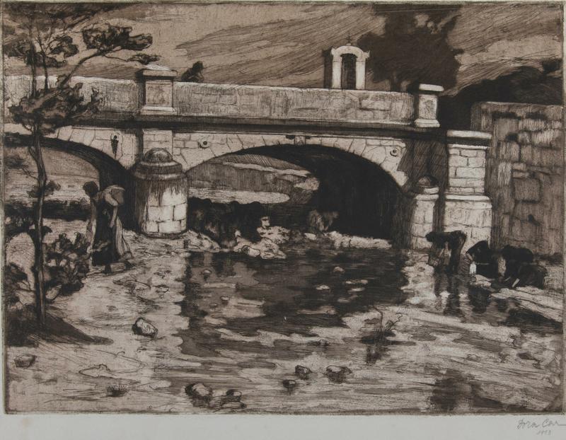 Washerwomen Under the Bridge in Novi