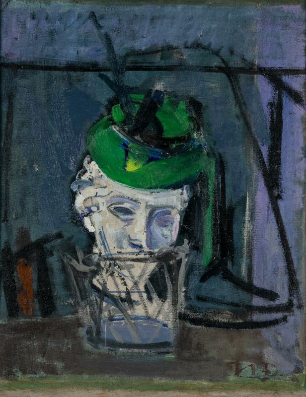 Antique Head in a Basket