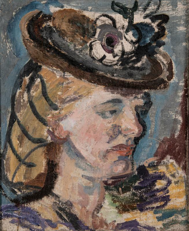 Woman with a Small HatPortrait of Ceramic Artist Ivana Jelačić