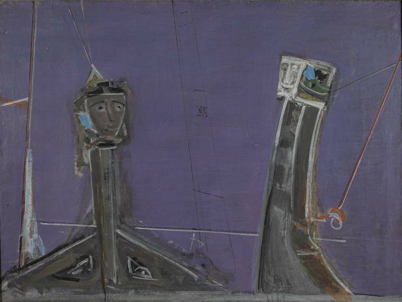 Large Figureheads in Purple