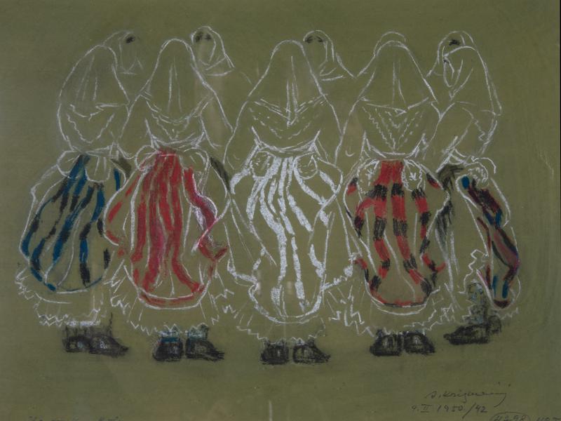 Slavonian Women Dancing "Kolo" (Circle Dance) I