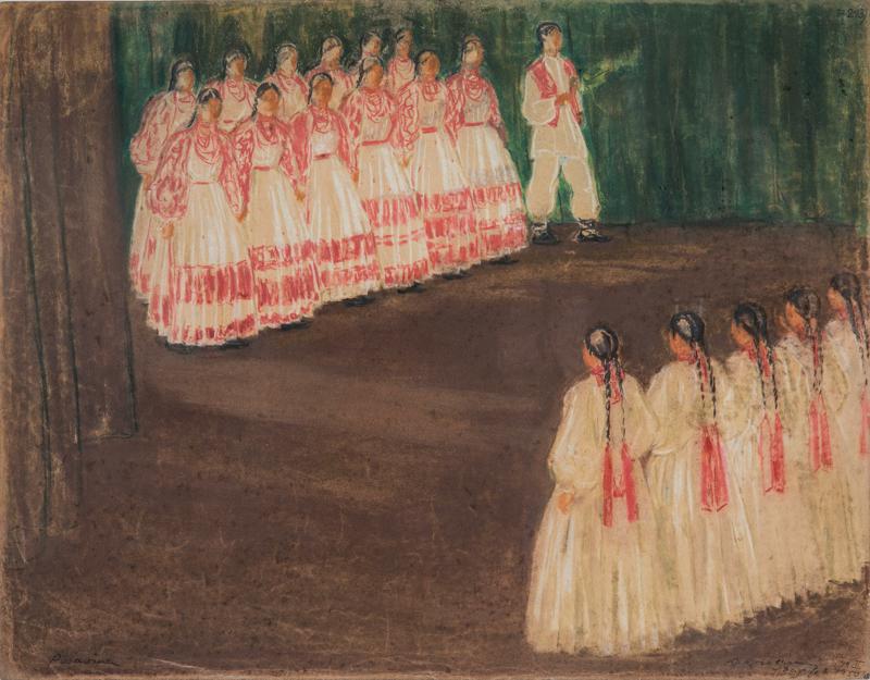 Arrival of Posavina Women on Stage