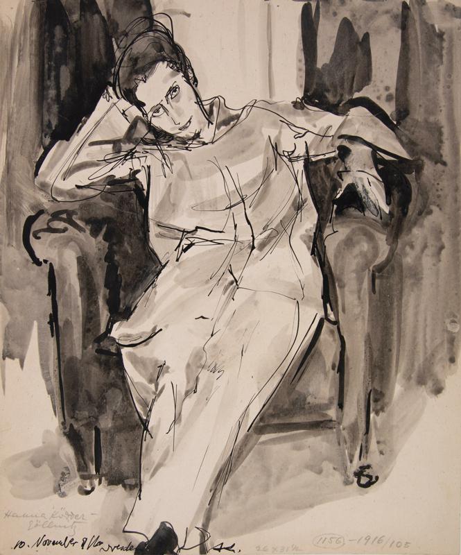 Portrait of Hanna Köder-Gölbnitz(Dresden Fashionista)