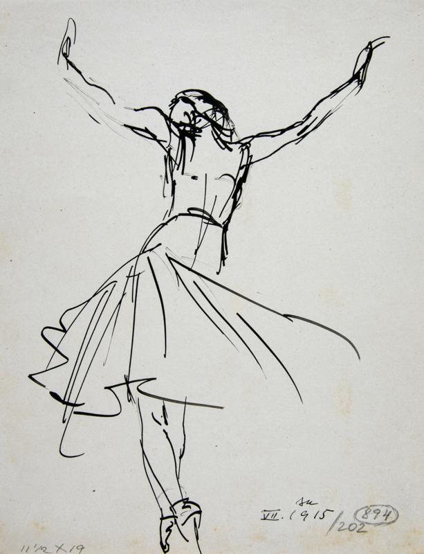 Dancer Grete WiesenthalFree Composition II