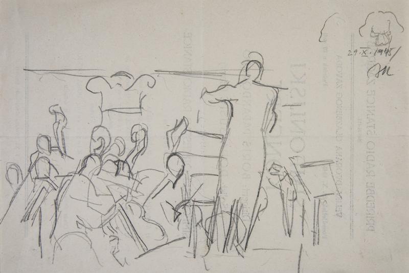 Boris Papandopulo Conducts the Symphonic Orchestra