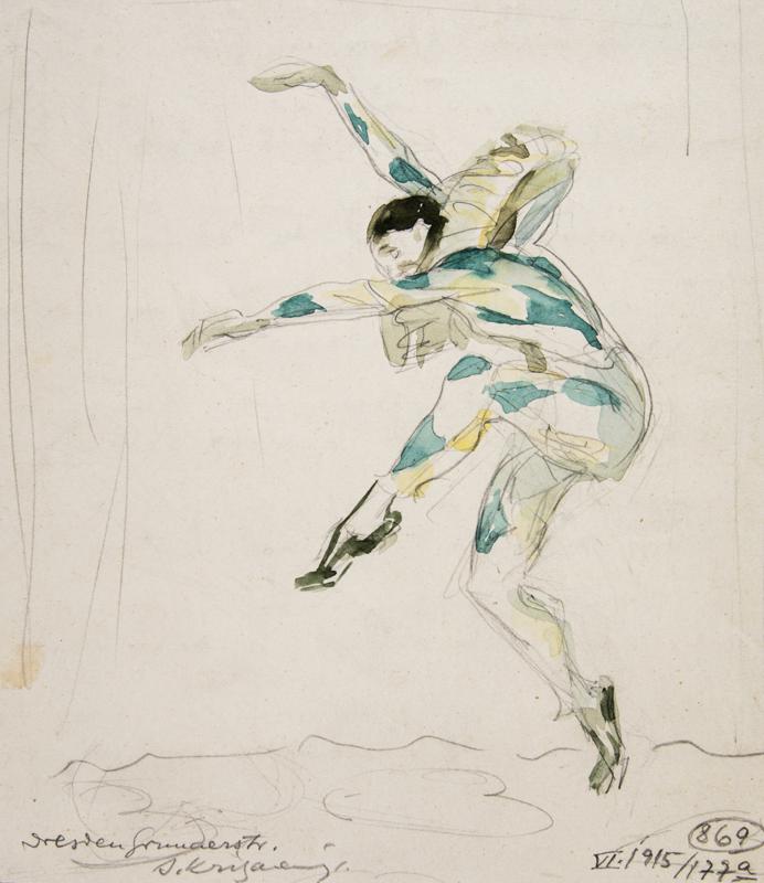 Grete Wiesenthal as Pierrot