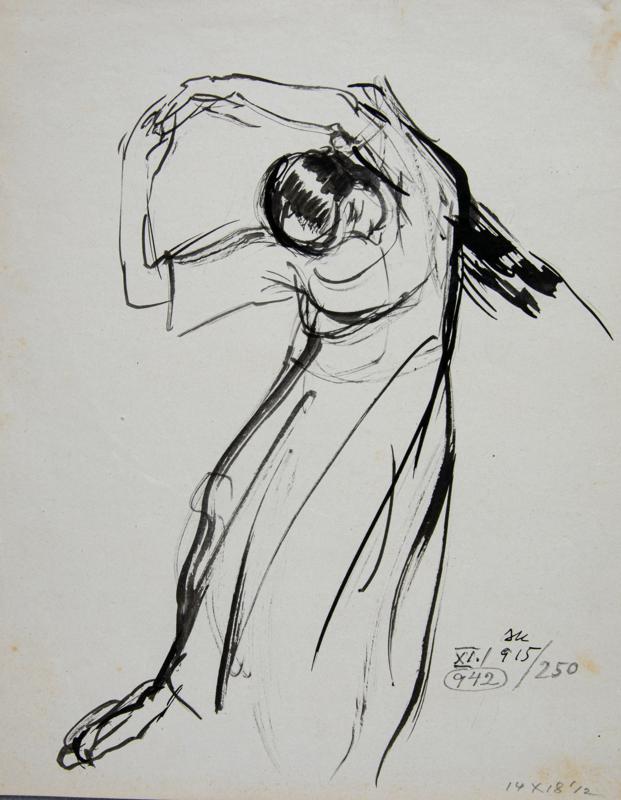 Grete Wiesenthal (with Hands above Her Head)