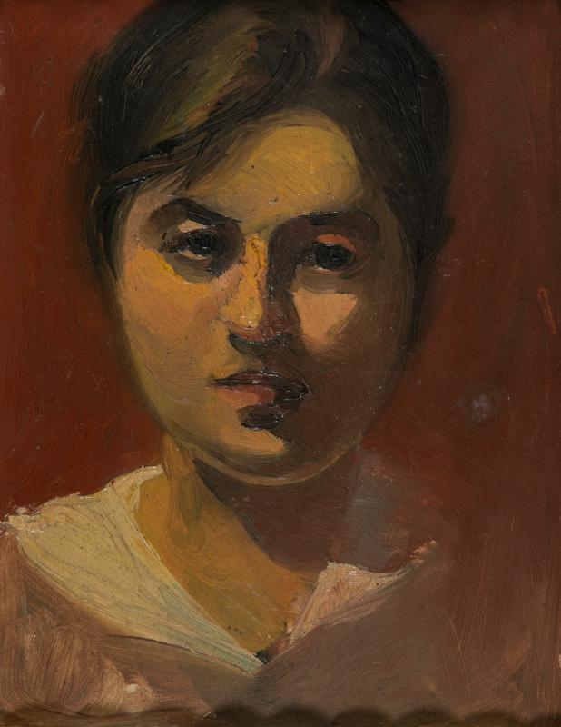 Portrait of a Young WomanSelf-Portrait from Student Days