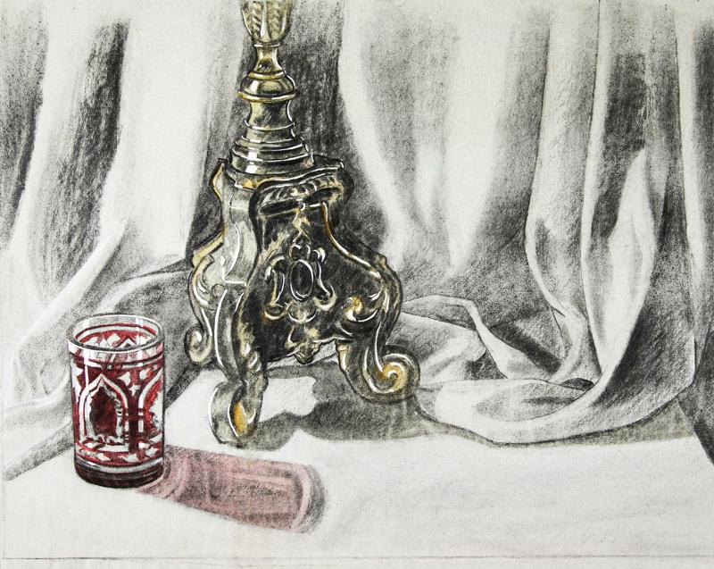 Still Life with Baroque Candlestick