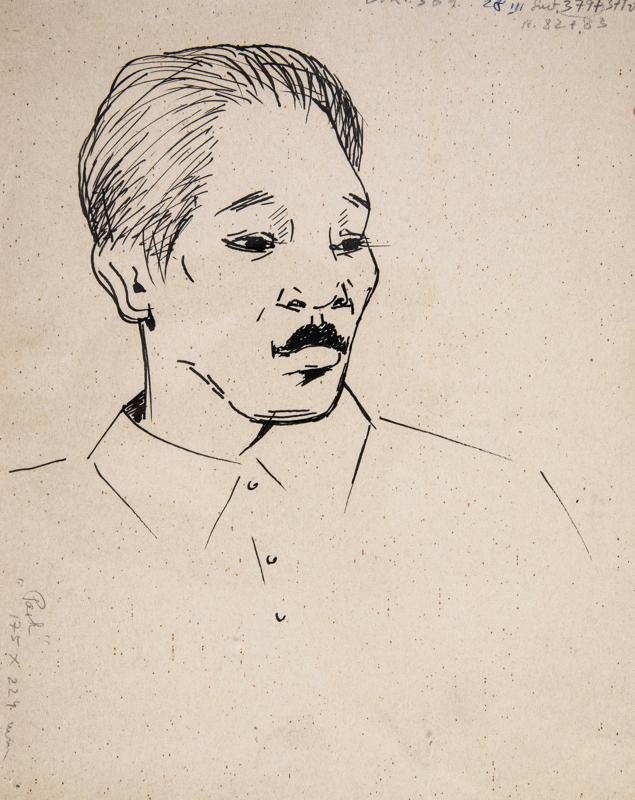 Portrait of a Man with Moustache