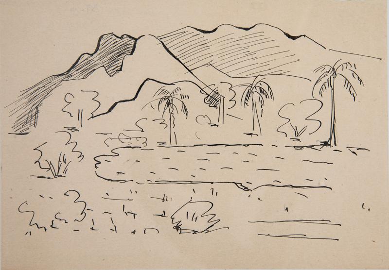 Journey to SiamLandscape with Palm Trees