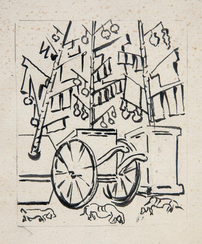Journey to SiamMerchant Cart and Dogs