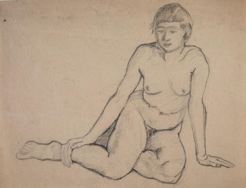 Nude Girl Sitting