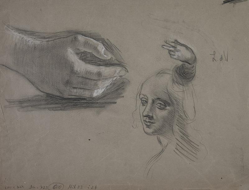Hands and Head After Leonardo