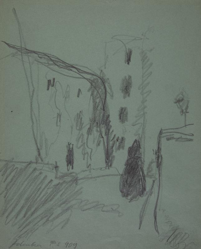 Woman on the Street at Night