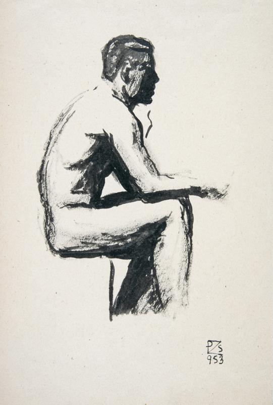 Male Nude Sitting