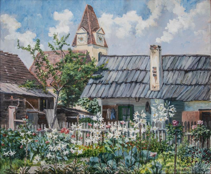 Garden with Lilies