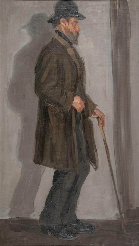 Study of an Old Man with Cane