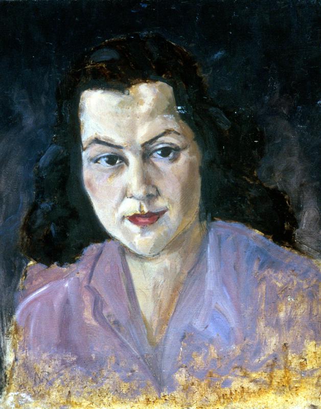 Portrait of a Woman in Purple