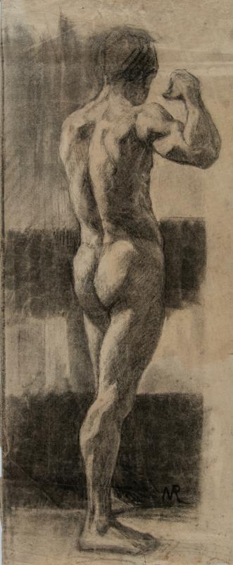 Nude Young Man from Behind