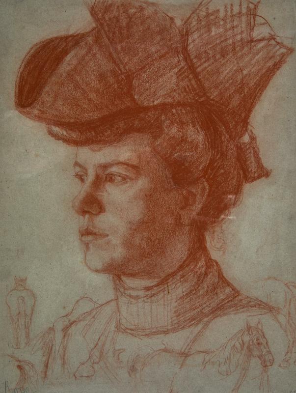 Portrait of a Young Woman with Hat
