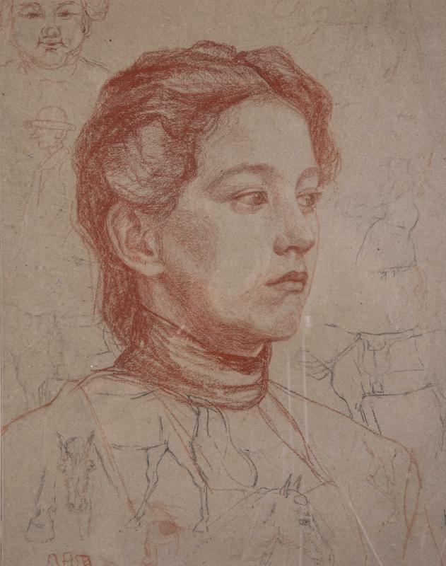 Head of a Young Woman in Right Profile
