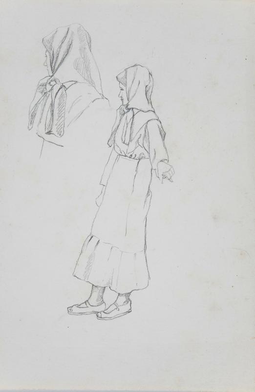 Study of the Girl for the Composition "Anticipation"