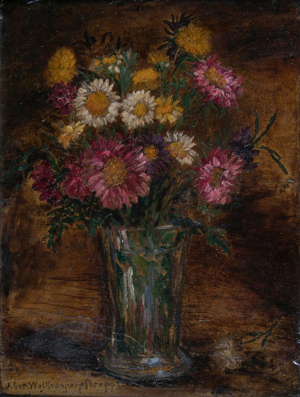 Aster Flowers in a Vase