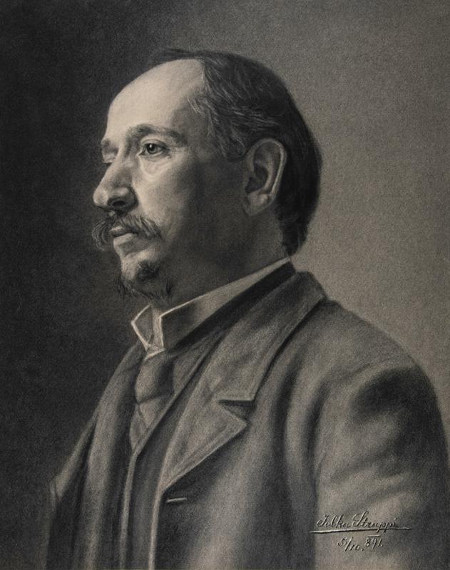 Portrait of a Man with Moustache and Goatee