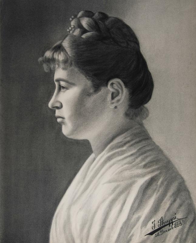 Profile Portrait of a Young Woman