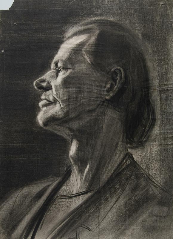Head of an Old Woman in Left Profile