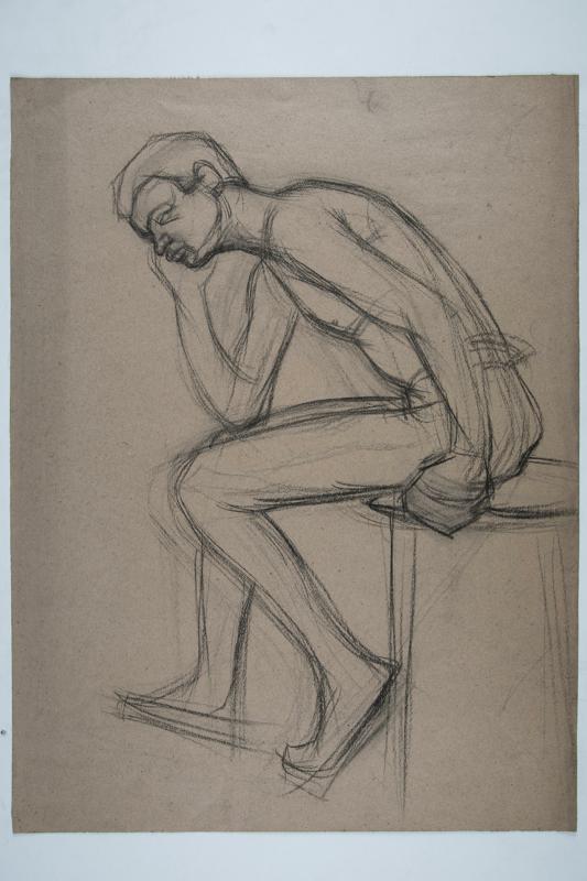Nude of a Thinker (sketch)