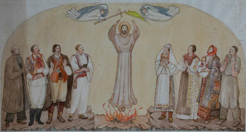 St Francis among Croatians<br>Study for the Fresco at the Church of St Blaise