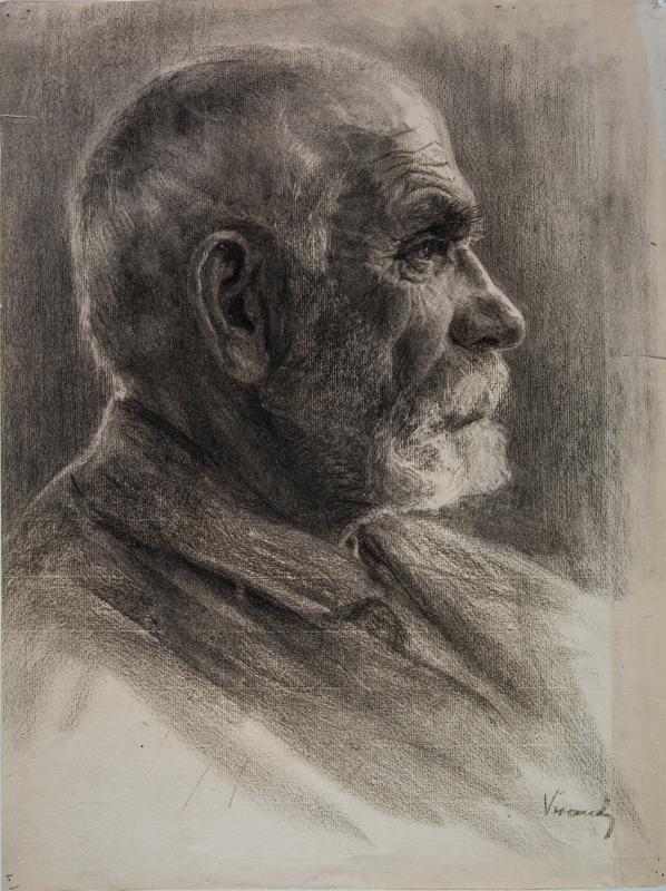Profile Portrait of an Old Man