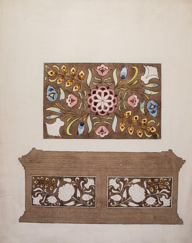 Flower Ornament for a Chest