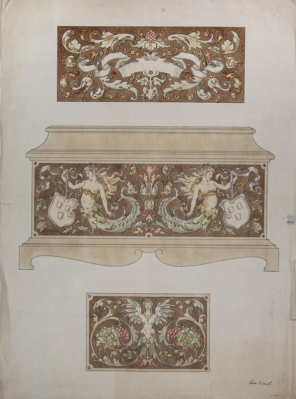 Chest and Two Ornaments