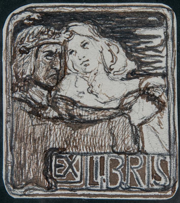 Ex Libris (Dante and Beatrice) I