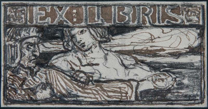Ex Libris (Dante and Beatrice) II